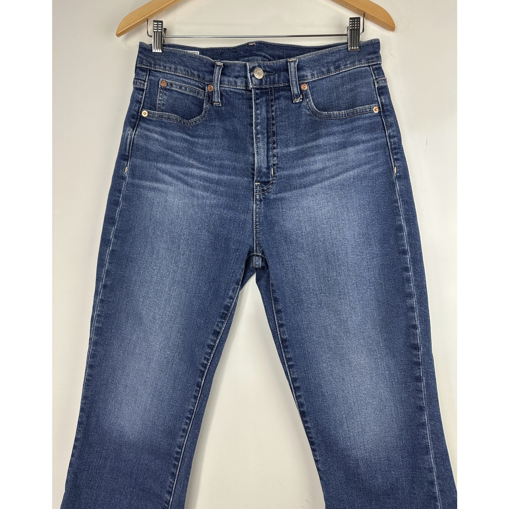 Gap High Rise Kick Fit Jeans Women's Size 29 8 Blue Denim Regular Fit Ankle - Picture 4 of 12